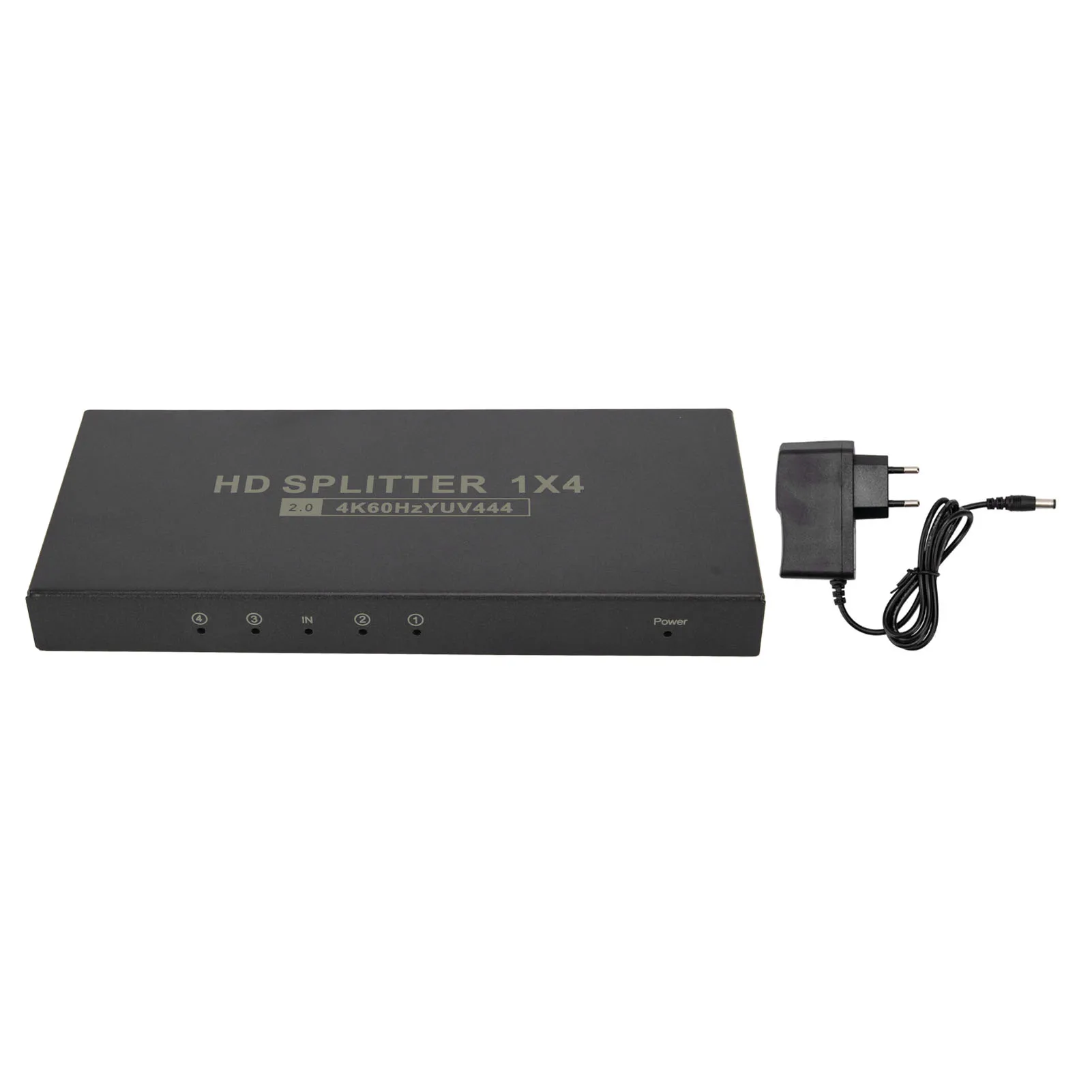 HD Multimedia Interface 2.0 Splitter 4K 60Hz 1 in 4 Out 18Gbps HDCP2.2 RGB444 Duplicate Mirror Screen Adapter for Laptop Monitor
HD Multimedia Interface 2.0 Splitter 4K 60Hz 1 in 4 Out 18Gbps HDCP2.2 RGB444 Duplicate Mirror Screen Adapter for Laptop Monitor