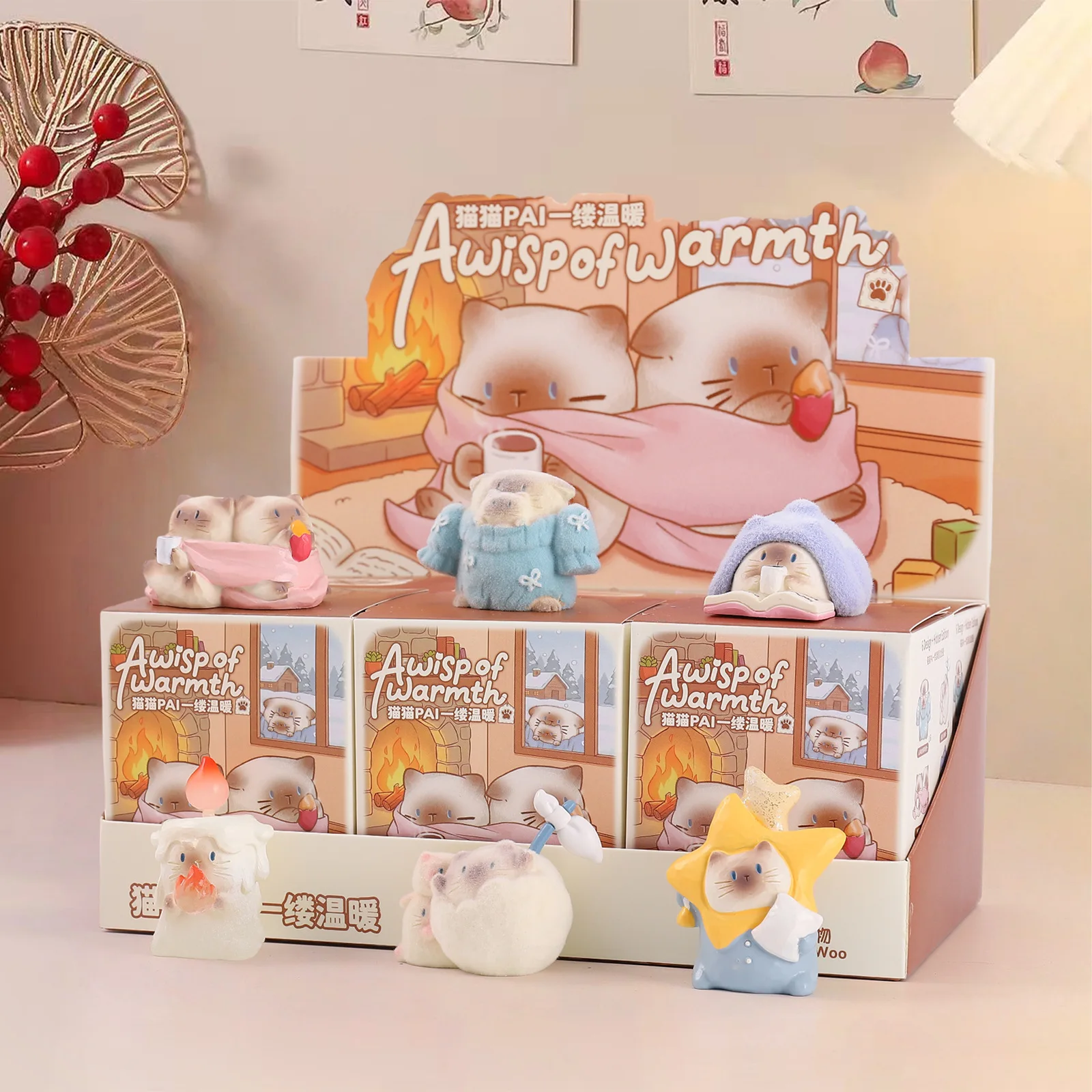 Cat Pai A Wispof Warm Blind Box Series Creativity In-Vehicle Ornament Model Cute Cat Resin Material Toys Mystery Box Fun Gifts
Cat Pai A Wispof Warm Blind Box Series Creativity In-Vehicle Ornament Model Cute Cat Resin Material Toys Mystery Box Fun Gifts