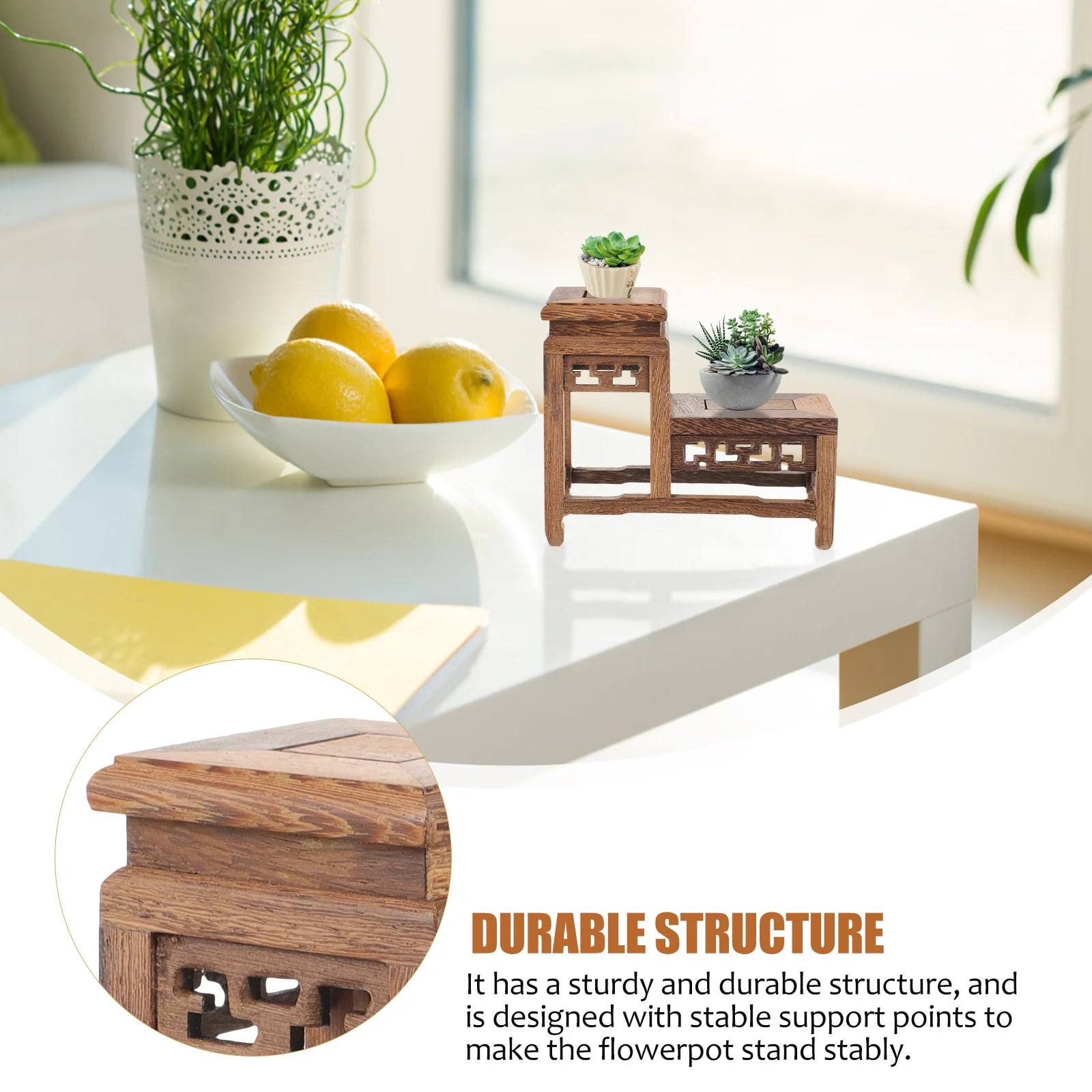 Chicken Wing Wood Plant Stand Stable Structure Wooden Flower Pot Riser Bonsai Holder Vase Display Rack for Home 
Chicken Wing Wood Plant Stand Stable Structure Wooden Flower Pot Riser Bonsai Holder Vase Display Rack for Home