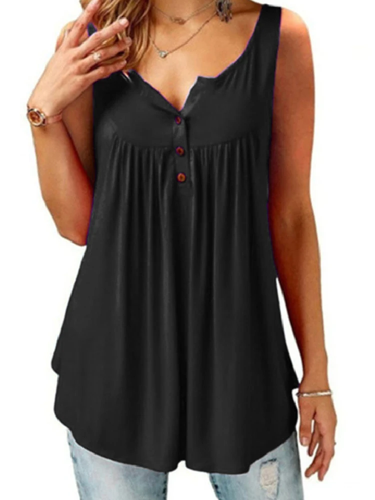 Nice-forever Summer Women Classy Solid Color Tank T-shirts Casual Tees tops MY279
Nice-forever Summer Women Classy Solid Color Tank T-shirts Casual Tees tops MY279