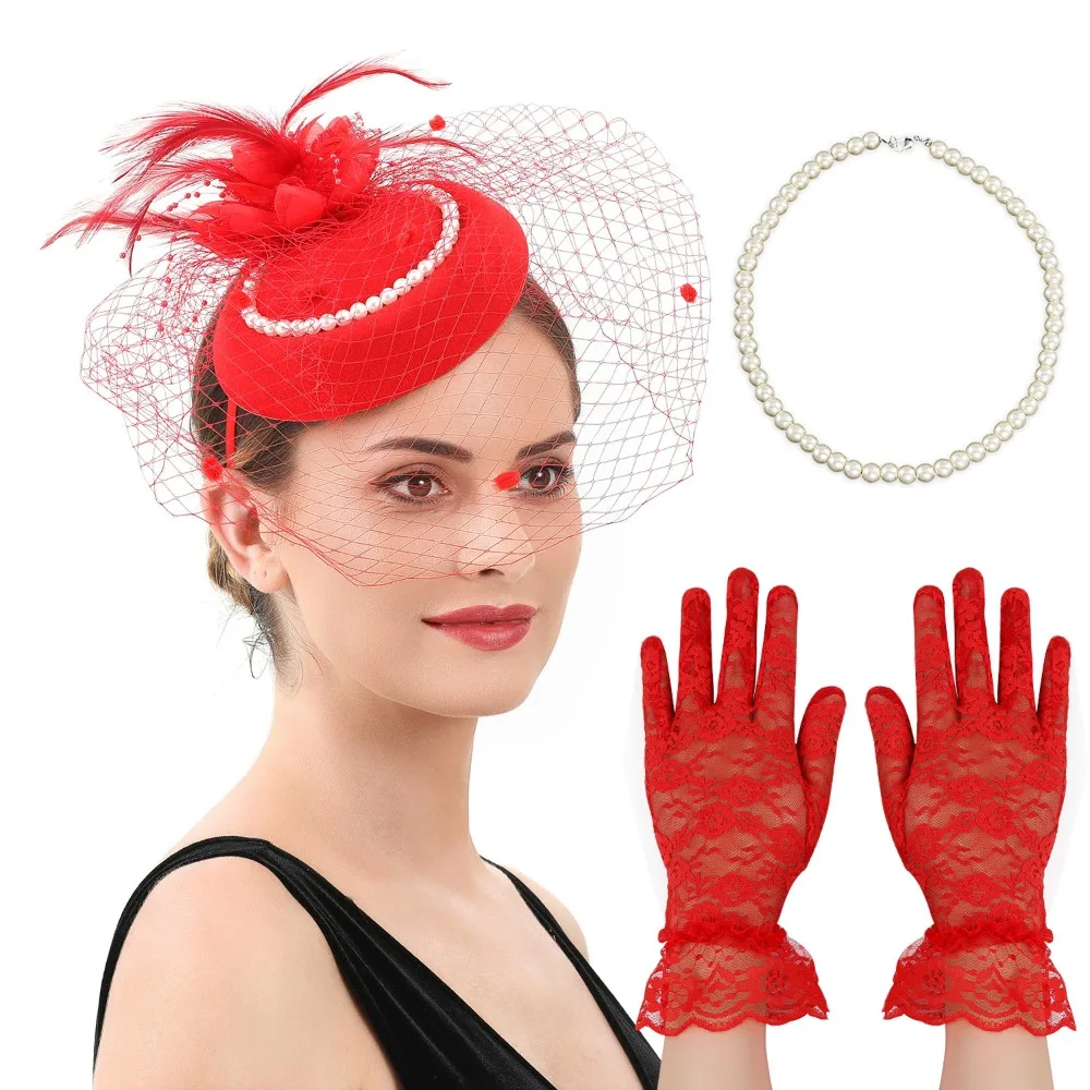 Fashion Exquisite Mesh Feather Headband Pearl Elegant Bride Headdress Hair Band Top Hat 1920s Hair Accessories Stage Performance
Fashion Exquisite Mesh Feather Headband Pearl Elegant Bride Headdress Hair Band Top Hat 1920s Hair Accessories Stage Performance