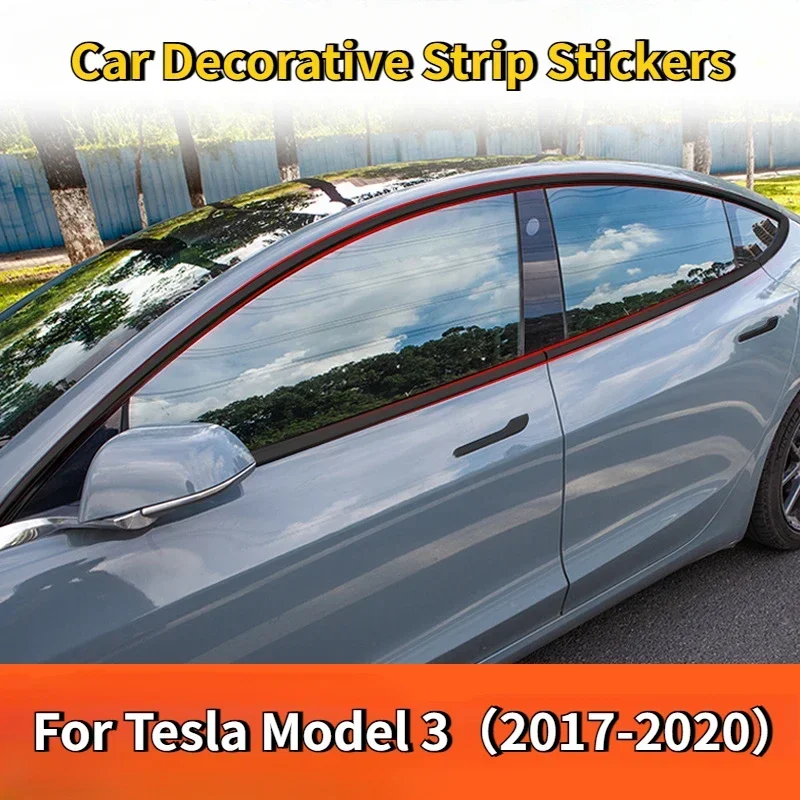 Декоративная полоса для окна автомобиля для Tesla Model 3 2017-2020, черная наклейка из ПВХ, наклейка для изменения цвета кузова автомобиля, нашивка, автомобильные аксессуары
Декоративная полоса для окна автомобиля для Tesla Model 3 2017-2020, черная наклейка из ПВХ, наклейка для изменения цвета кузова автомобиля, нашивка, автомобильные аксессуары