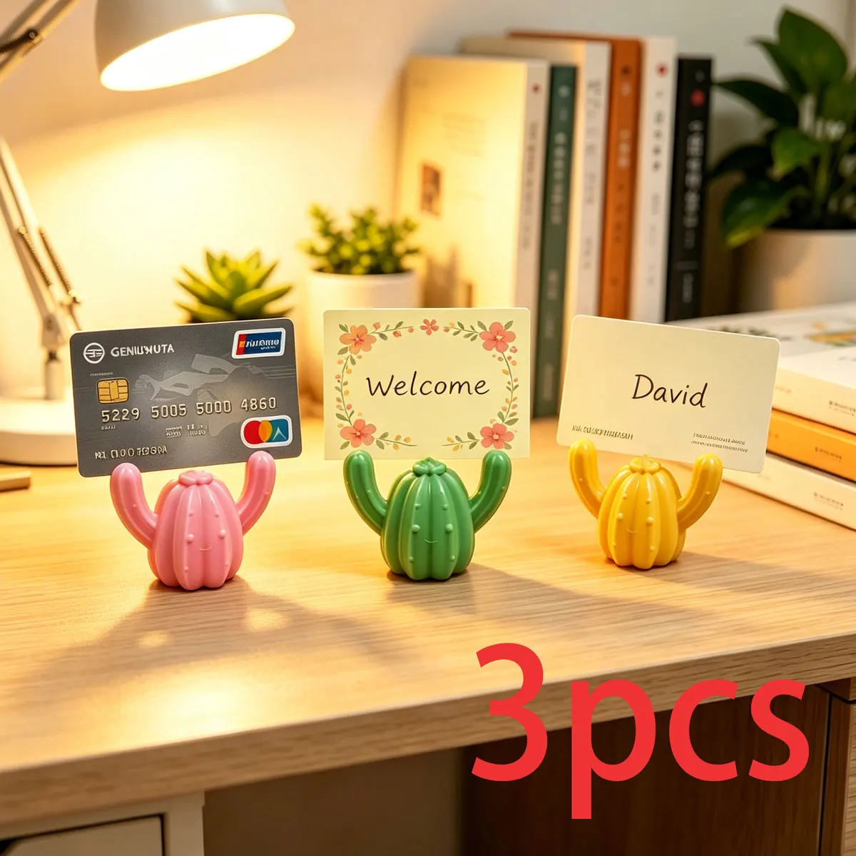 3D Printed Creative Cactus-Shaped Photo Holder, Cute Desktop Memo Holder, Business Card Holder, Office Workstation Message Holder, Decorative Ornament, Desktop Essentials, Green, Warm Yellow, Rose Red Three-Piece Set
3D Printed Creative Cactus-Shaped Photo Holder, Cute Desktop Memo Holder, Business Card Holder, Office Workstation Message Holder, Decorative Ornament, Desktop Essentials, Green, Warm Yellow, Rose Red Three-Piece Set