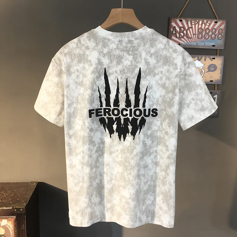 High end T-shirt men's 2025 new summer loose elastic breathable trend printed short sleeved men's clothing
High end T-shirt men's 2025 new summer loose elastic breathable trend printed short sleeved men's clothing