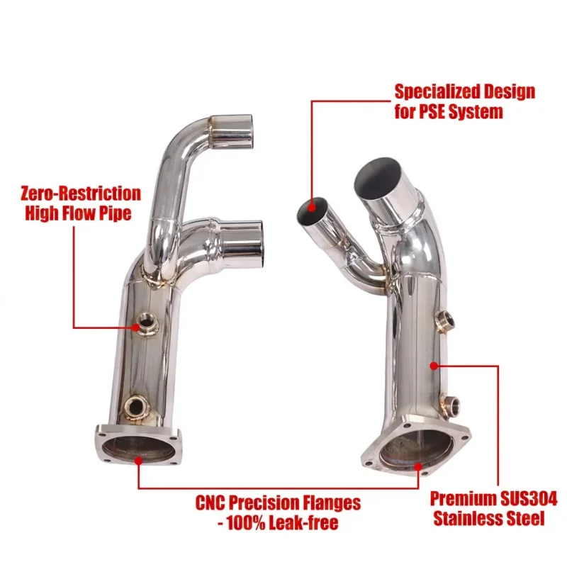 SS304 Car Performance Downpipe for Porsche 911 991.2 Carrera S GTS 3.0T Compatible with OEM Sport Exhaust Pipes PSE System
SS304 Car Performance Downpipe for Porsche 911 991.2 Carrera S GTS 3.0T Compatible with OEM Sport Exhaust Pipes PSE System