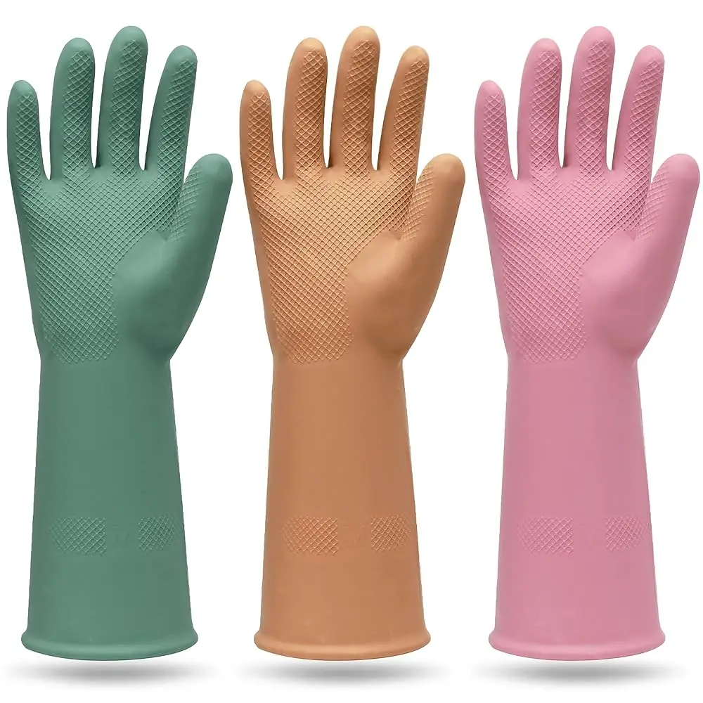 Free Shipping 3 Pairs Colorful Reusable Waterproof Household Dishwashing Cleaning Rubber Gloves, Non-Slip Kitchen Glove
Free Shipping 3 Pairs Colorful Reusable Waterproof Household Dishwashing Cleaning Rubber Gloves, Non-Slip Kitchen Glove