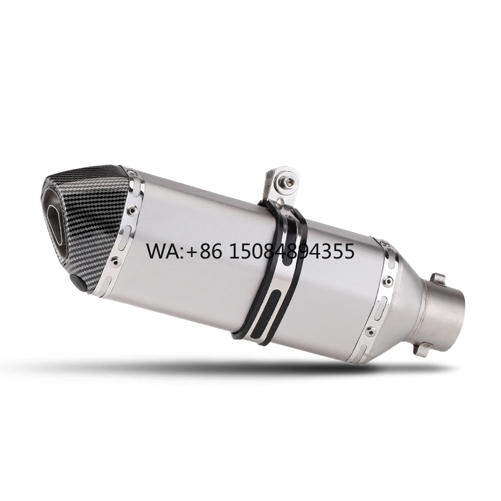 New Complete Exhaust System Muffler with DB Killer 370mm/300mm/470mm 51MM Inclined Exhaust Pipe Universal Rear Section
New Complete Exhaust System Muffler with DB Killer 370mm/300mm/470mm 51MM Inclined Exhaust Pipe Universal Rear Section