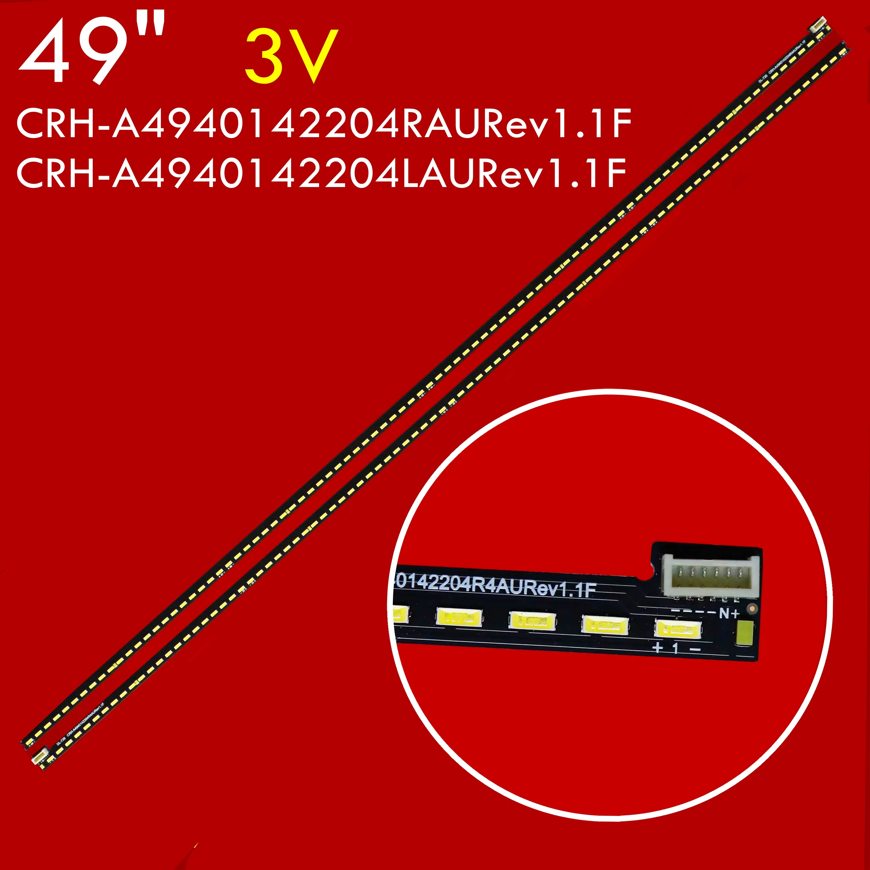 10PCS LED TV Backlight Strip for 49E390E REL490FY(LD2-202) CRH-A4940142204RAURev1.1F CRH-A4940142204LAURev1.1F
10PCS LED TV Backlight Strip for 49E390E REL490FY(LD2-202) CRH-A4940142204RAURev1.1F CRH-A4940142204LAURev1.1F
