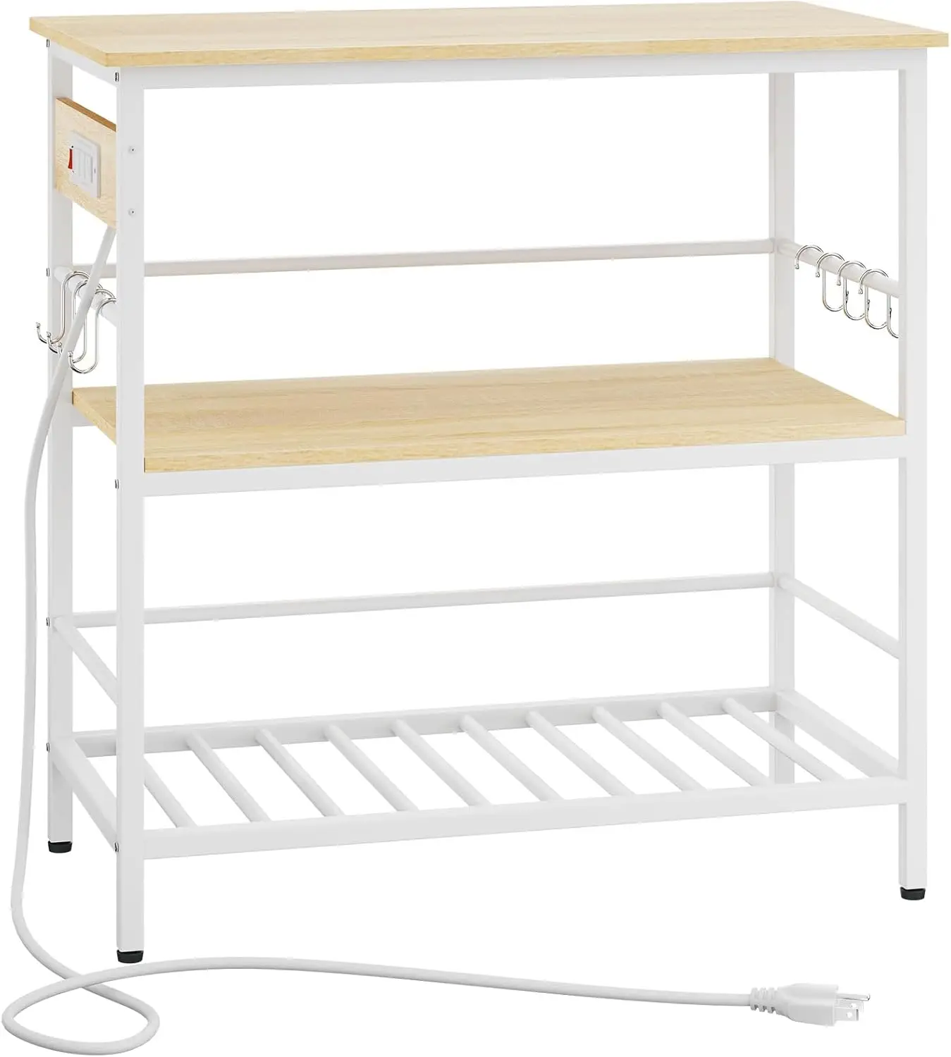 Kitchen Island with Storage, Bakers Rack with Power Outlet,Microwave Stand with Large Worktop,Rolling Bar Cart for Home
Kitchen Island with Storage, Bakers Rack with Power Outlet,Microwave Stand with Large Worktop,Rolling Bar Cart for Home