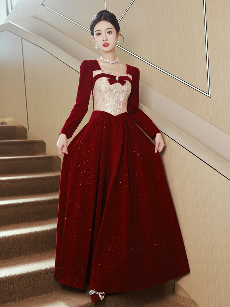 Red Wedding Dr Evening Gown for Year Conference Engagement Sweetheart Sle Beaded Pearl mid Waist Long Sve Floor Length
Red Wedding Dr Evening Gown for Year Conference Engagement Sweetheart Sle Beaded Pearl mid Waist Long Sve Floor Length