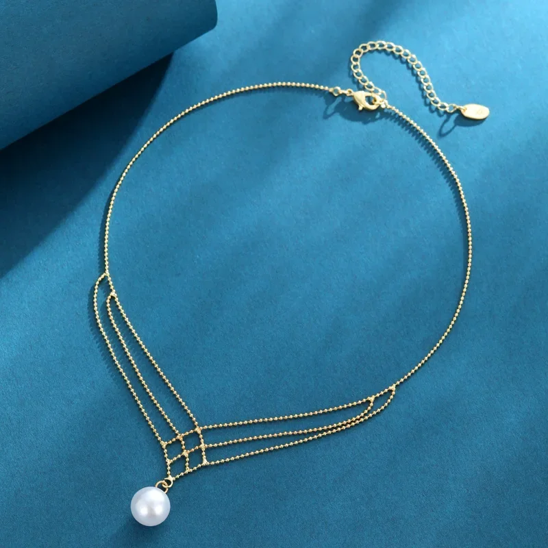 Fashionable 18K gold-plated adjustable chain, knitted gold cuff chain, dazzling golden ball lace necklace
Fashionable 18K gold-plated adjustable chain, knitted gold cuff chain, dazzling golden ball lace necklace