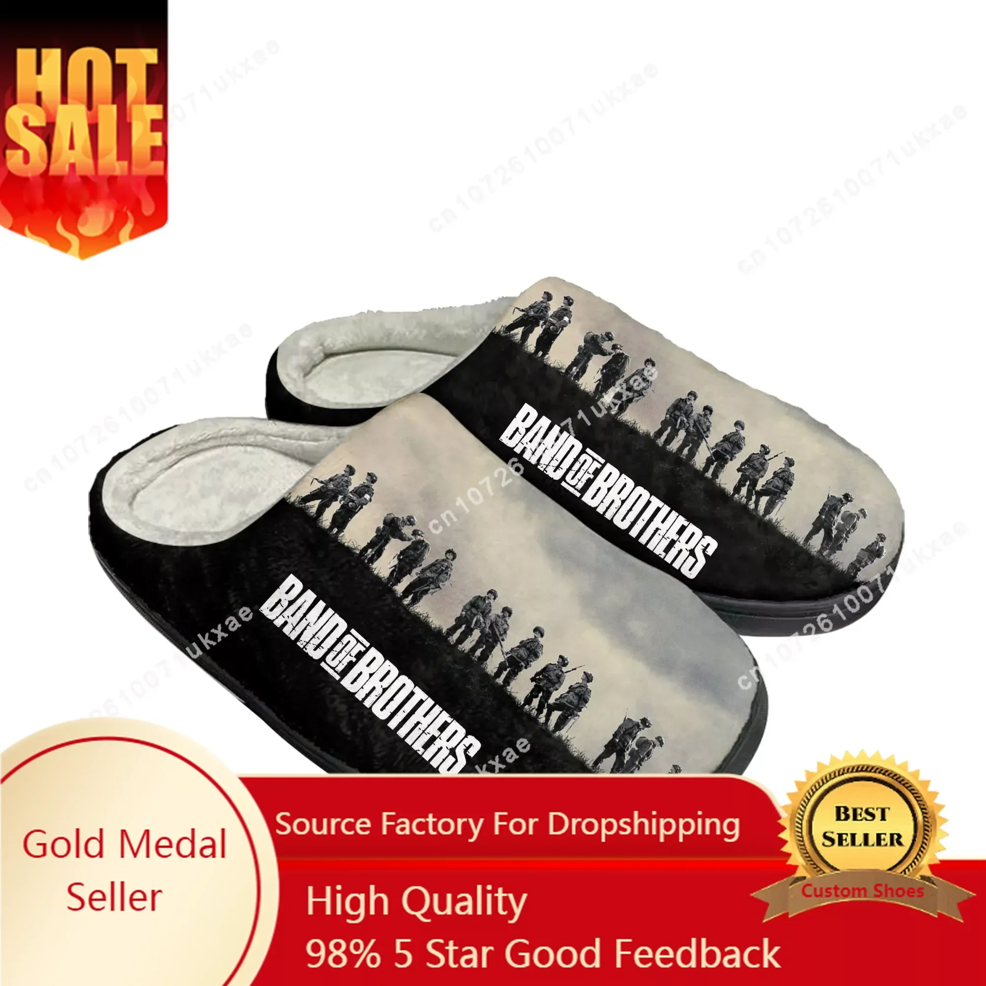 Band of Brothers Home Cotton Slippers Mens Womens Plush Bedroom Casual Keep Warm Shoes Thermal Indoor Slipper Customized Shoe
Band of Brothers Home Cotton Slippers Mens Womens Plush Bedroom Casual Keep Warm Shoes Thermal Indoor Slipper Customized Shoe