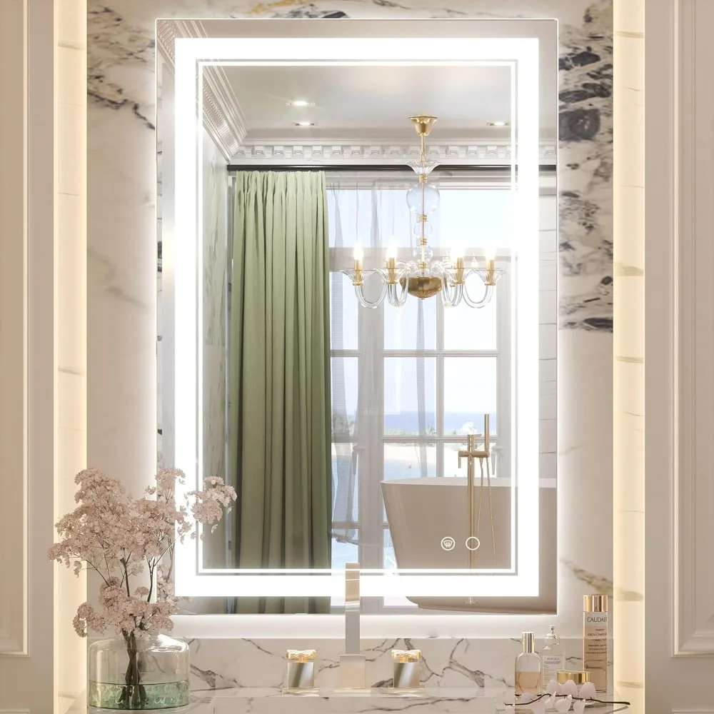 LED Mirror for Bathroom, 36 x 24 Inch, Wall Mounted, Dimmable, Anti-Fog, IP54 Waterproof, 3 Year Warranty
LED Mirror for Bathroom, 36 x 24 Inch, Wall Mounted, Dimmable, Anti-Fog, IP54 Waterproof, 3 Year Warranty