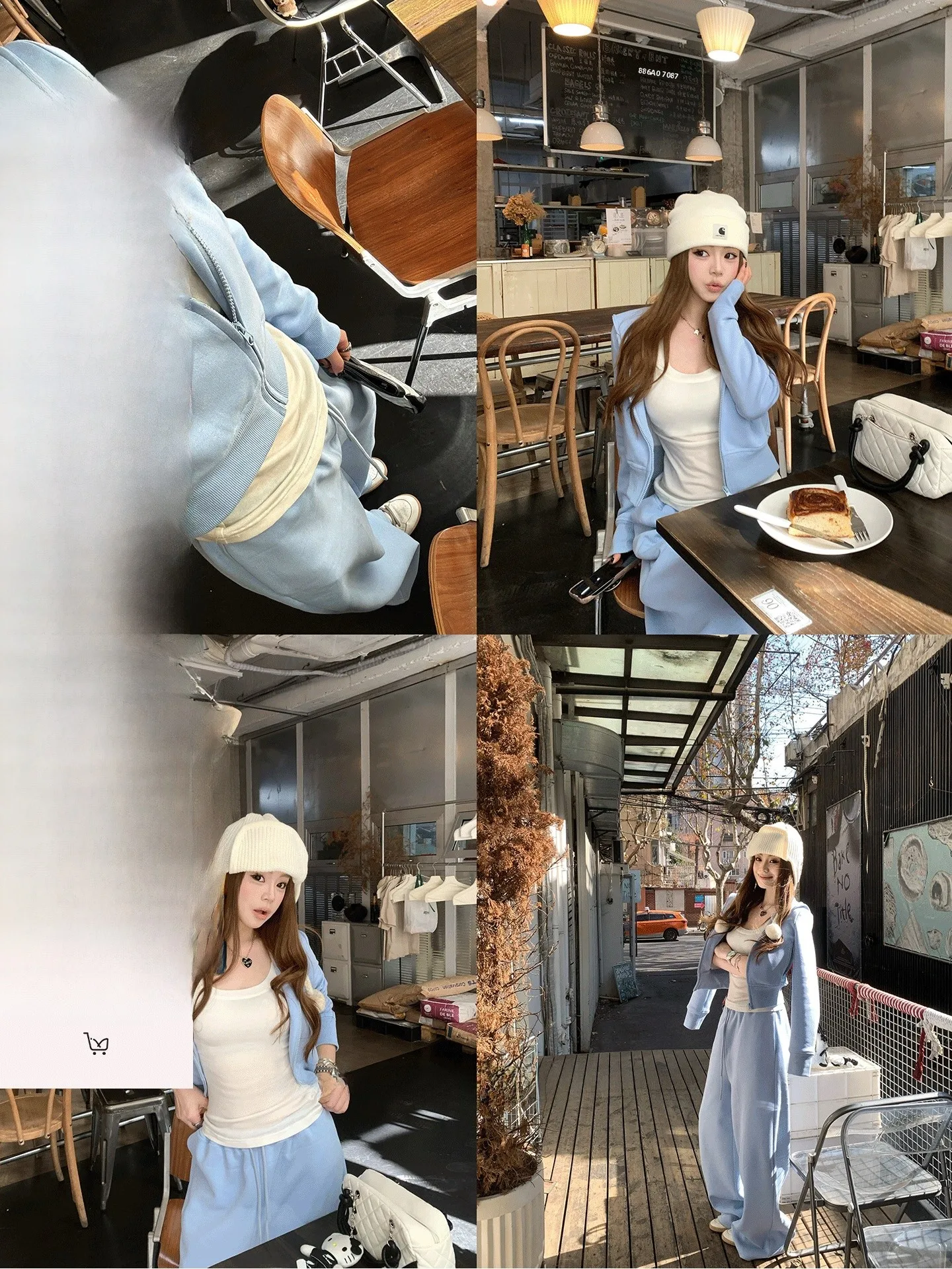 Синий комплект с худи, широкими брюками с завышенной талией и курткой от Changing Real: комфортный и модный женский спортивный ансамбль
Синий комплект с худи, широкими брюками с завышенной талией и курткой от Changing Real: комфортный и модный женский спортивный ансамбль