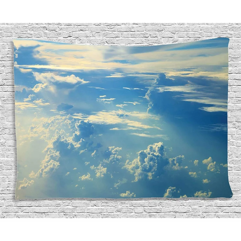 VIKAMAins Feng Shui Waves and Light Blue Sky with White Clouds Tapestry Living Room, Bedroom, Study Background Wall Decoration
VIKAMAins Feng Shui Waves and Light Blue Sky with White Clouds Tapestry Living Room, Bedroom, Study Background Wall Decoration