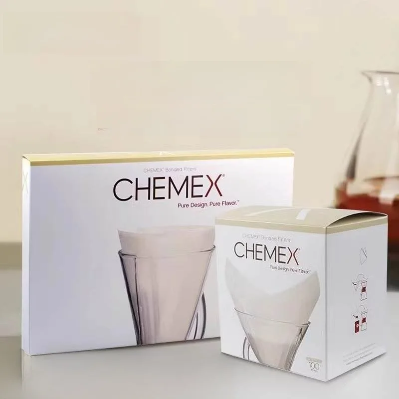 Original Chemex Coffee Filter Paper White Square 00 eets for Coffee Pot Suitable for 3-6 People Home Use Dining Utensils
Original Chemex Coffee Filter Paper White Square 00 eets for Coffee Pot Suitable for 3-6 People Home Use Dining Utensils