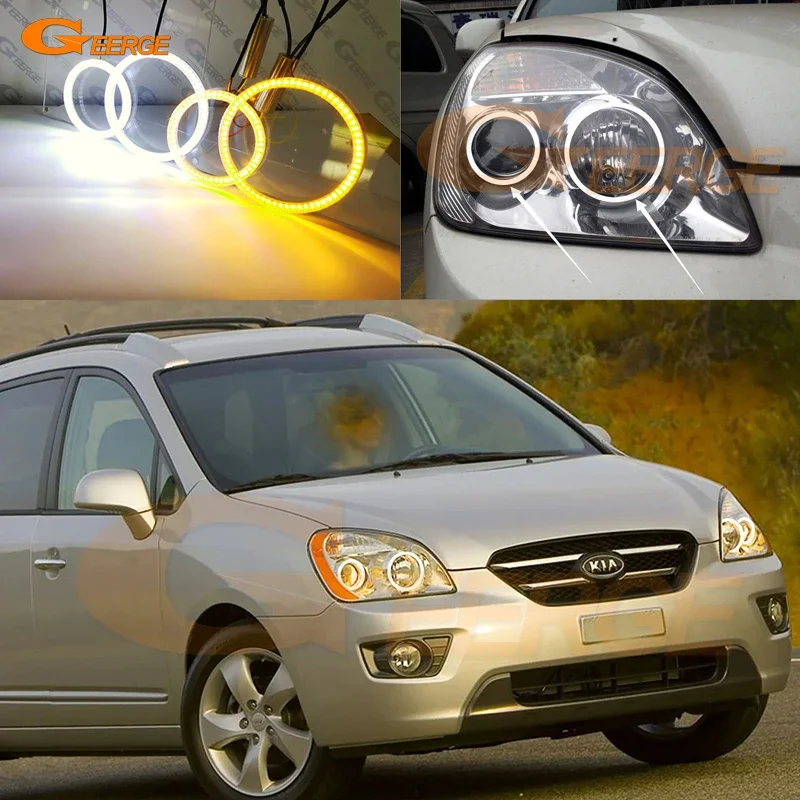 For KIA Carens Rondo UN 2006 - 2009 2010 2011 2012 Ultra Bright A/W Switchback DRL Turn Signal SMD LED Angel Eyes Kit Halo Rings
For KIA Carens Rondo UN 2006 - 2009 2010 2011 2012 Ultra Bright A/W Switchback DRL Turn Signal SMD LED Angel Eyes Kit Halo Rings