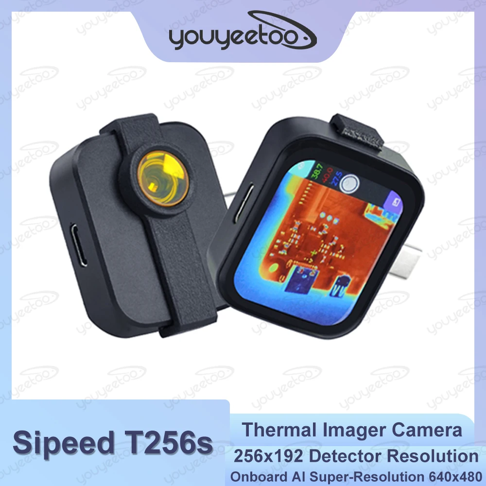 Sipeed T256S Thermal Imager Camera 2.4T NPU 5cm MacroThermography 6 Color Palettes Compatible With iOS & Android Device Raspber
Sipeed T256S Thermal Imager Camera 2.4T NPU 5cm MacroThermography 6 Color Palettes Compatible With iOS & Android Device Raspber
