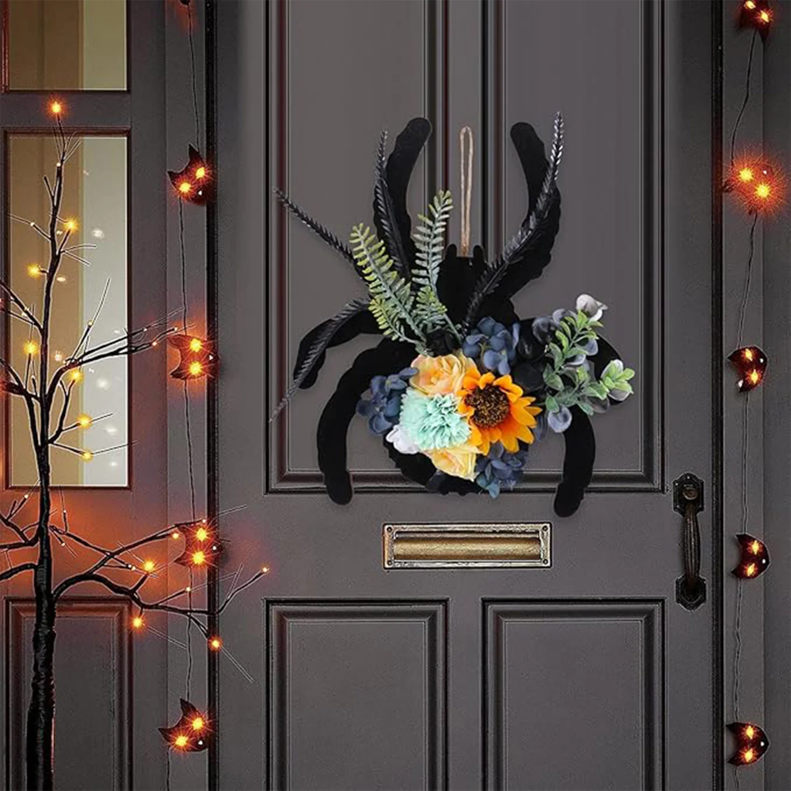 30x25cm Decoration Door Sign Simulated Flower Black Spider Pendant For Door Wall Garden Gate 2025 Halloween Home Decorations
30x25cm Decoration Door Sign Simulated Flower Black Spider Pendant For Door Wall Garden Gate 2025 Halloween Home Decorations