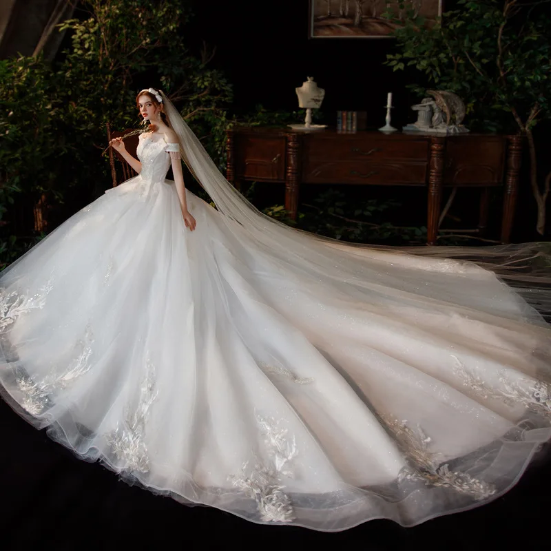 Star Wedding Dress 2022 New Wedding Dress Bridal Temperament One Shoulder Elegant Dreamy French Ground Light Yarn Wedding Dress
Star Wedding Dress 2022 New Wedding Dress Bridal Temperament One Shoulder Elegant Dreamy French Ground Light Yarn Wedding Dress