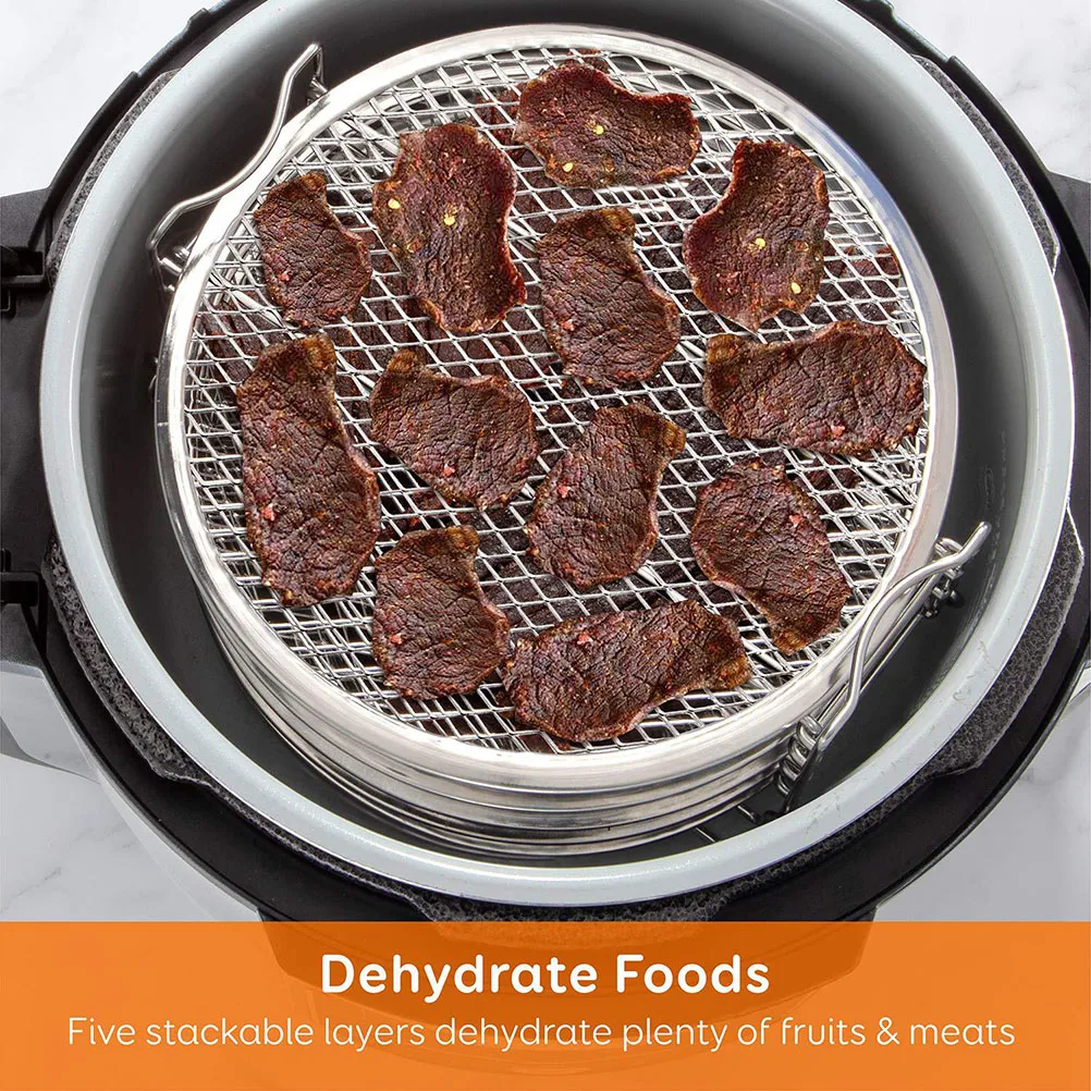 1 set Air Fryer Accessories Dehydrator Rack 304 Stainless Steel 5 Layers Stackable Non-Rust Easy Storage Nutrient for Fruits
1 set Air Fryer Accessories Dehydrator Rack 304 Stainless Steel 5 Layers Stackable Non-Rust Easy Storage Nutrient for Fruits