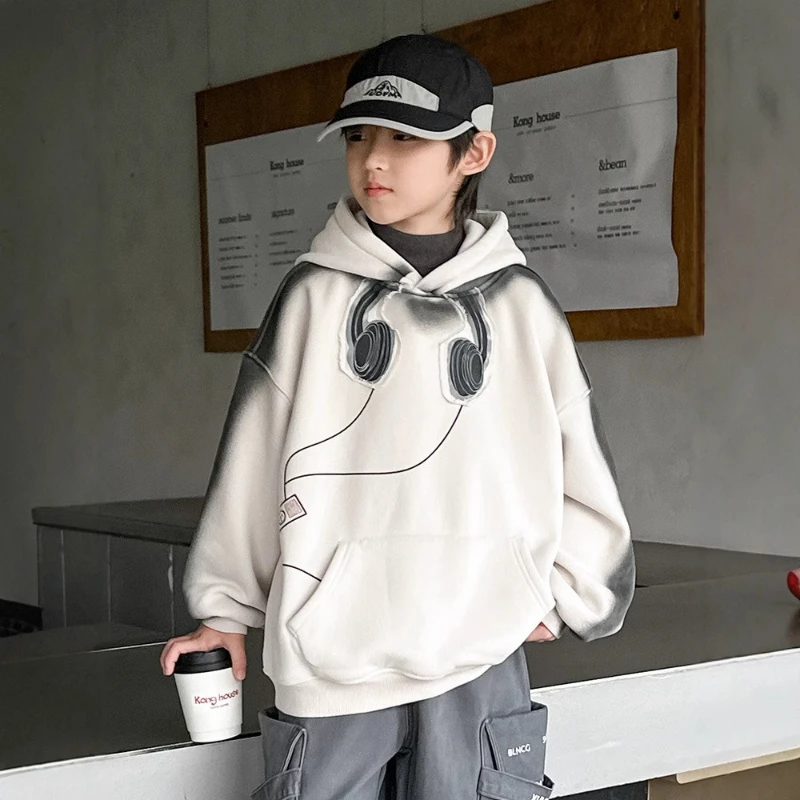 2025 New Autumn Mid to Large Children's Handsome Tie dye Earphone Pattern Hoodie
2025 New Autumn Mid to Large Children's Handsome Tie dye Earphone Pattern Hoodie