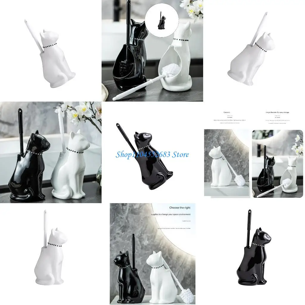 Y6GD Toilet Brush Ceramic Cats Holder Bathroom Toilet Bowl Brush Toilet Cleaning Tool
Y6GD Toilet Brush Ceramic Cats Holder Bathroom Toilet Bowl Brush Toilet Cleaning Tool