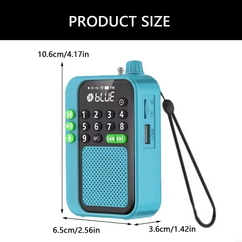 103F FM Radio Wireless Bluetooth-compatible Speaker Multifunctional Music Player Card Mini Portable Walkmans MP3 Recorders
103F FM Radio Wireless Bluetooth-compatible Speaker Multifunctional Music Player Card Mini Portable Walkmans MP3 Recorders