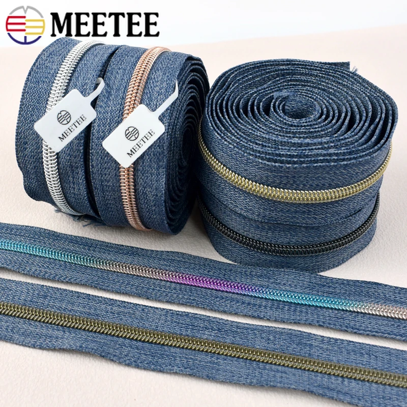 2/5/8/10M Meetee 5# Nylon Zipper Tapes for Sewing Denim Bag Decor Zips By The Meter Coil Zip Repair Kit DIY Clothes Accessories
2/5/8/10M Meetee 5# Nylon Zipper Tapes for Sewing Denim Bag Decor Zips By The Meter Coil Zip Repair Kit DIY Clothes Accessories
