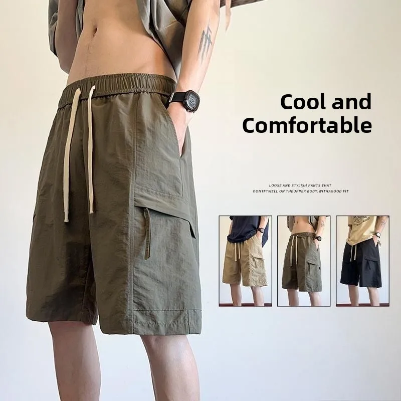 Summer Men's Loose Fit Workwear Shorts American Style Beach Pants Sporty Casual Five-Quarter Length Youth Nylon Fabric
Summer Men's Loose Fit Workwear Shorts American Style Beach Pants Sporty Casual Five-Quarter Length Youth Nylon Fabric