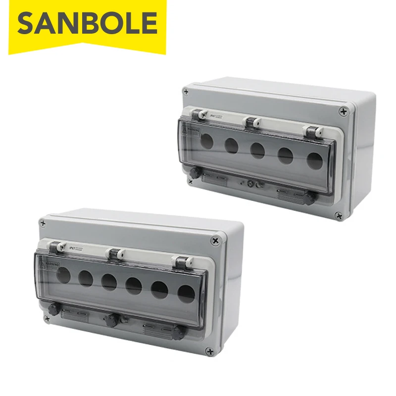 Button Switch Box With Protective Cover 5/6/7P Outdoor Plastic Waterproof IP67 Power Control Protection
Button Switch Box With Protective Cover 5/6/7P Outdoor Plastic Waterproof IP67 Power Control Protection