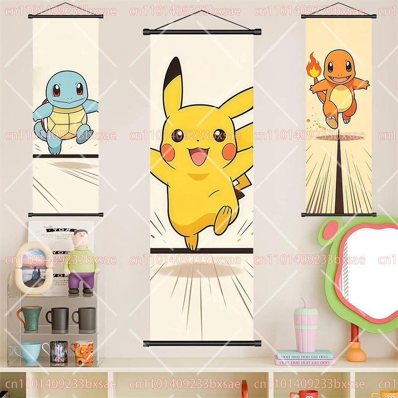 Pokémon Scroll Painting Poster Pikachu Eevee Corridor Entrance Hanging Painting Collection for Animation Lovers, Children’s Gift
Pokémon Scroll Painting Poster Pikachu Eevee Corridor Entrance Hanging Painting Collection for Animation Lovers, Children’s Gift