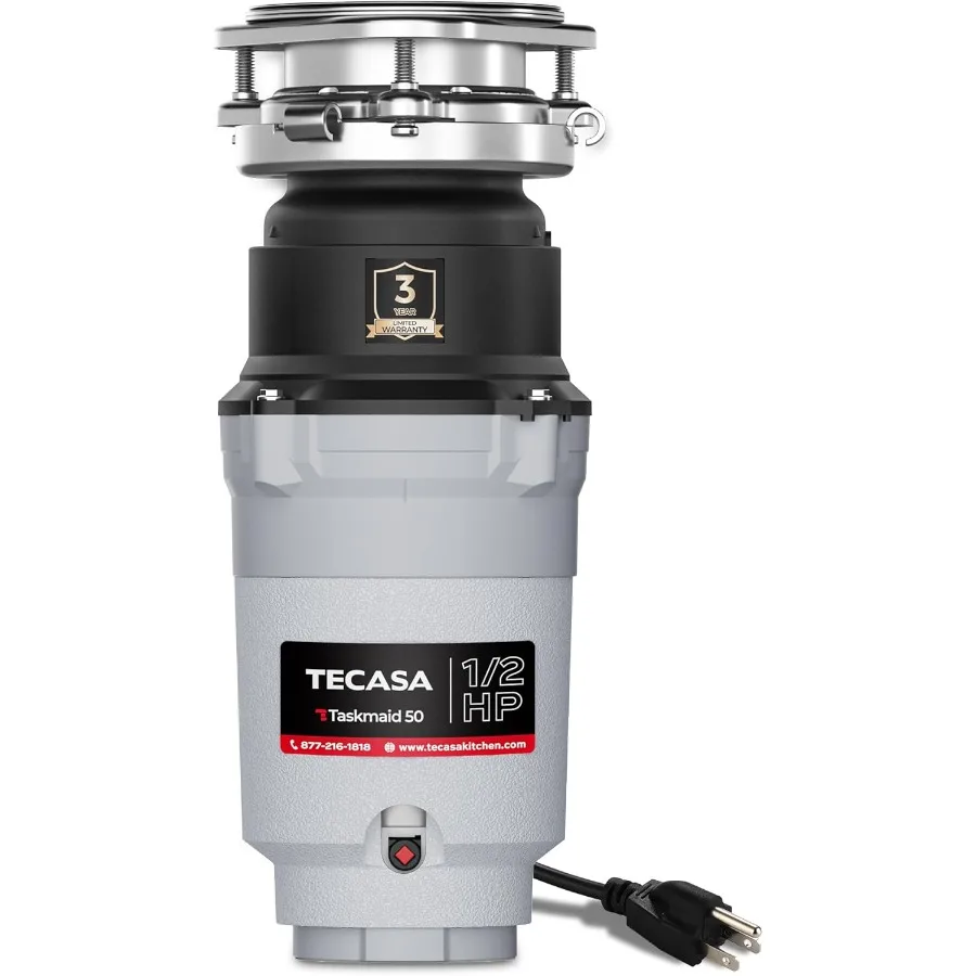 1/2 HP Garbage Disposal Stainless Steel Food Waste Grinding System and 3-Bolt Mounting Continuous Feed Compact Garbage Disposal
1/2 HP Garbage Disposal Stainless Steel Food Waste Grinding System and 3-Bolt Mounting Continuous Feed Compact Garbage Disposal