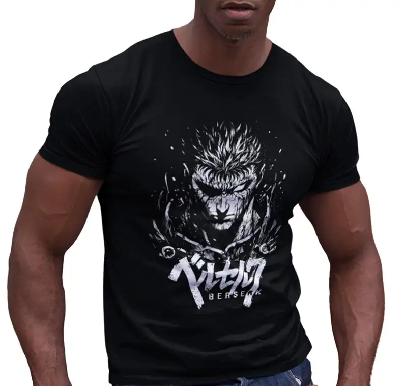 Gym Anime T-shirt Two Side Unisex Tees Berserk Guts Griffith Print Streetwear Hip Hop Tshirt Anime Gift
Gym Anime T-shirt Two Side Unisex Tees Berserk Guts Griffith Print Streetwear Hip Hop Tshirt Anime Gift