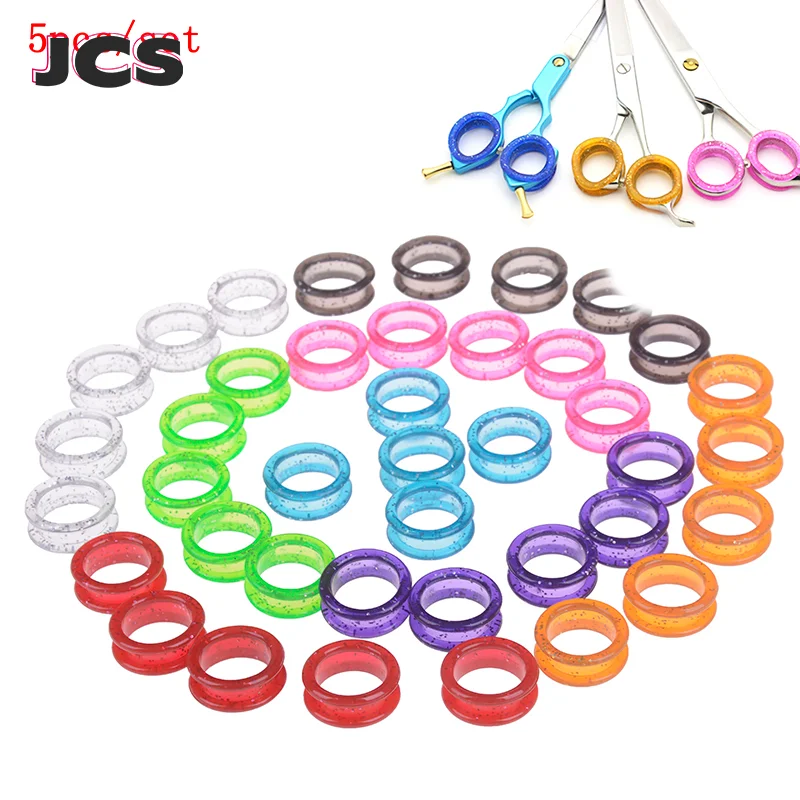5Pcs/Set Silica Gel Hair Scissors Ring Cutting Barber Circle Shears Hairdressing
5Pcs/Set Silica Gel Hair Scissors Ring Cutting Barber Circle Shears Hairdressing
