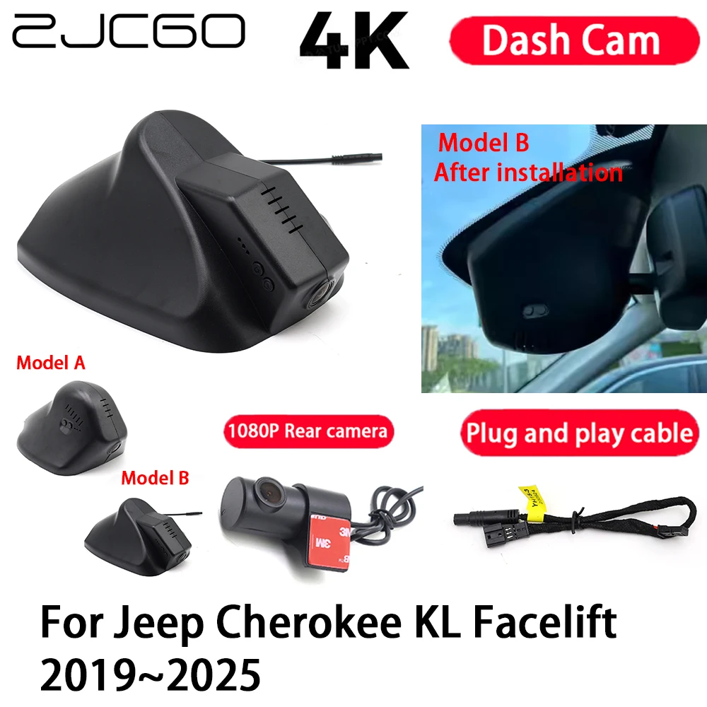 Car Camera 4K Plug and Play Dash Cam Video Recorder Night Vision for Jeep Cherokee KL Facelift 2019-2025
Car Camera 4K Plug and Play Dash Cam Video Recorder Night Vision for Jeep Cherokee KL Facelift 2019-2025