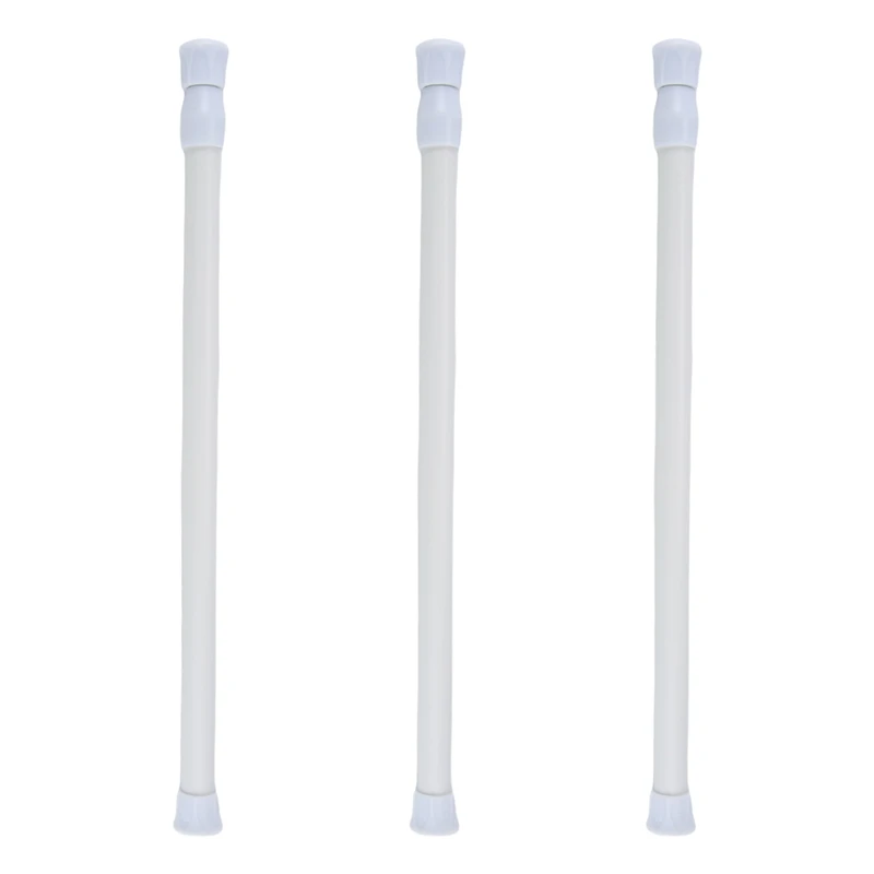 Комплект из 3 регулируемых выдвижных небольших натяжных стержней от 11,8 до 19,7 дюймов, белый-AT35
Комплект из 3 регулируемых выдвижных небольших натяжных стержней от 11,8 до 19,7 дюймов, белый-AT35