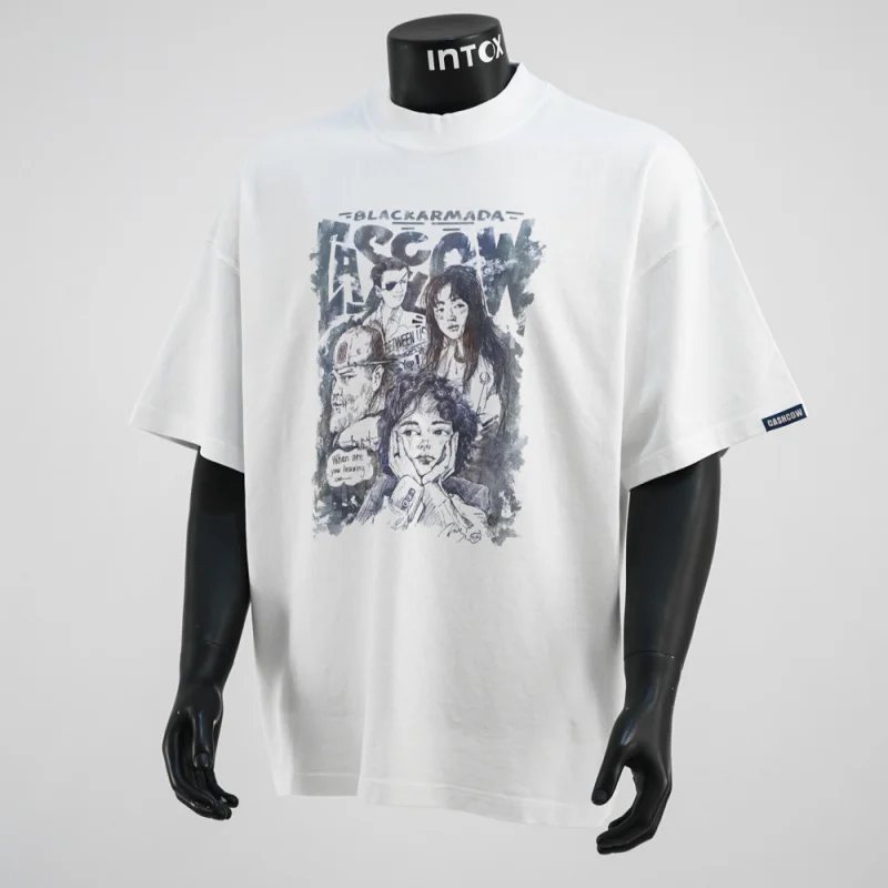 Short sleeved T-shirt, men's and women's niche print, summer retro high street trendy brand, loose and versatile couple clothes
Short sleeved T-shirt, men's and women's niche print, summer retro high street trendy brand, loose and versatile couple clothes