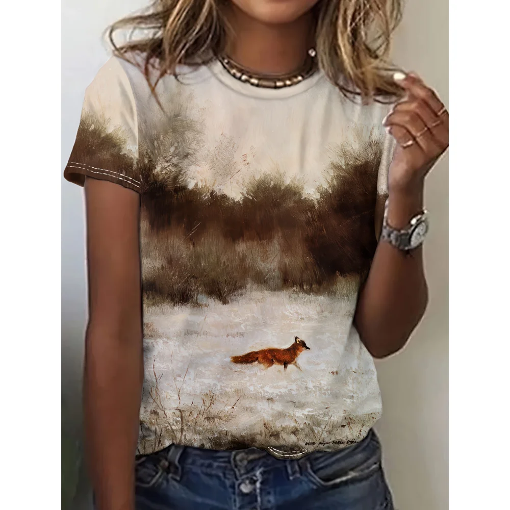 Retro Animal Women's T-Shirts Summer 3d Print T-Shirt Harajuku Casual Short Sleeved Top Oversized Fashion Female Clothing
Retro Animal Women's T-Shirts Summer 3d Print T-Shirt Harajuku Casual Short Sleeved Top Oversized Fashion Female Clothing