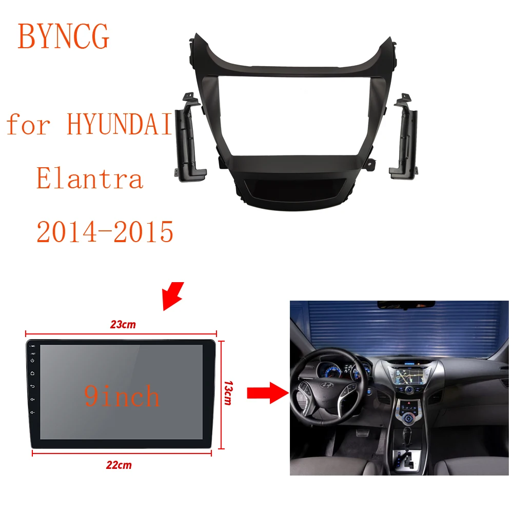 9 Inch 2 din Panel Dash Double DVD Frame Car Fascia For HYUNDAI Elantra 2012-2015 Audio Adapter Dashboard Installation
9 Inch 2 din Panel Dash Double DVD Frame Car Fascia For HYUNDAI Elantra 2012-2015 Audio Adapter Dashboard Installation