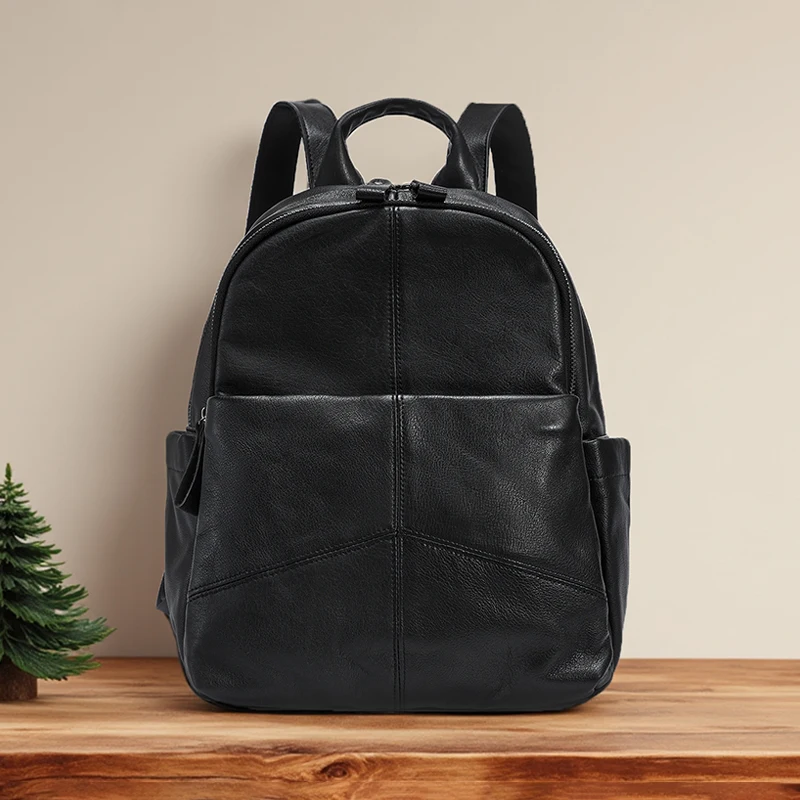 Women Cowhide Genuine Leather Bag Ladies Black Soft Cow Real Leather Bags Female Fashion Luxury Design Backpacks for Lady New
Women Cowhide Genuine Leather Bag Ladies Black Soft Cow Real Leather Bags Female Fashion Luxury Design Backpacks for Lady New