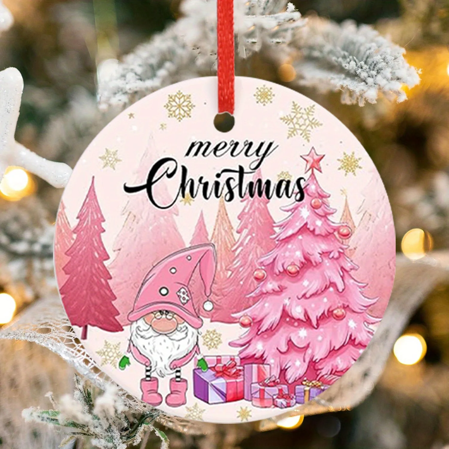 Розовые рождественские украшения с рисунком Санта-Клауса - украшения для семьи, друзей и колег, керамические сувениры с Рождеством
Розовые рождественские украшения с рисунком Санта-Клауса - украшения для семьи, друзей и колег, керамические сувениры с Рождеством