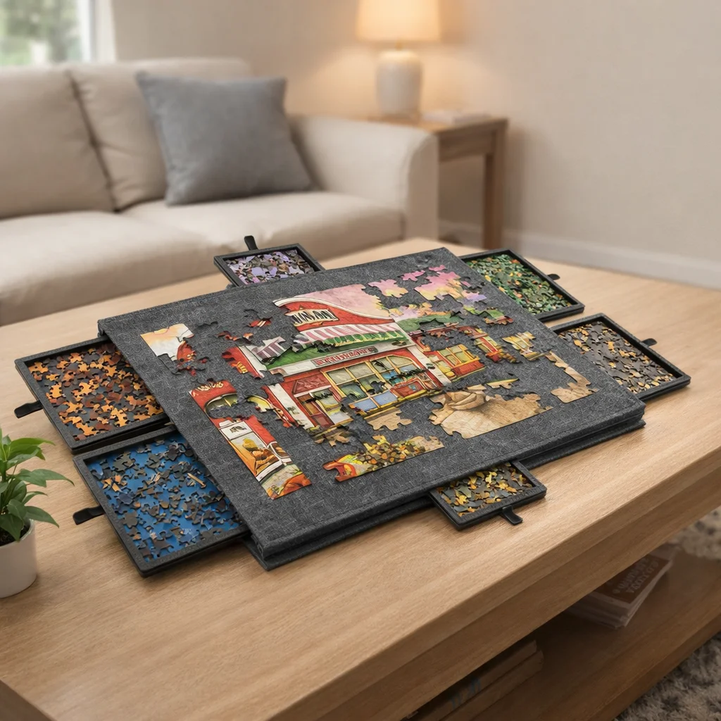 6-Drawer Puzzle Board Foldable Puzzle Desk Decor Puzzle Organizer Large Capacity Decorative Puzzle Storage Box
6-Drawer Puzzle Board Foldable Puzzle Desk Decor Puzzle Organizer Large Capacity Decorative Puzzle Storage Box