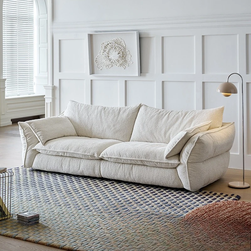 Sofa cream wind French retro living room dismantling and washing fabric straight row
Sofa cream wind French retro living room dismantling and washing fabric straight row