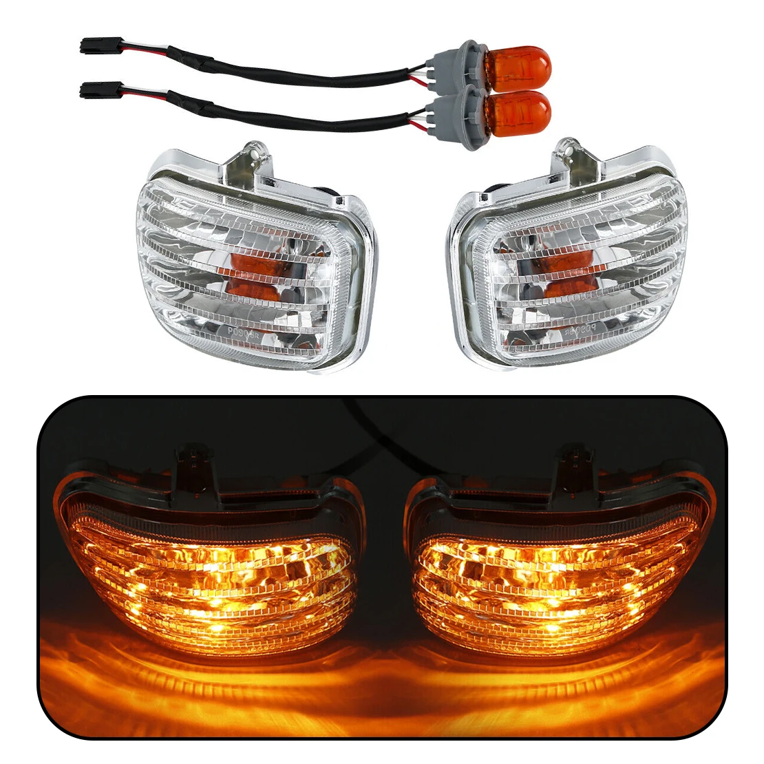 1 Pair Motorbike Clear Lens Front Turn Signal Light Fit for Honda Goldwing GL1800 F6B 2013 2014 2015 2016 2017
1 Pair Motorbike Clear Lens Front Turn Signal Light Fit for Honda Goldwing GL1800 F6B 2013 2014 2015 2016 2017