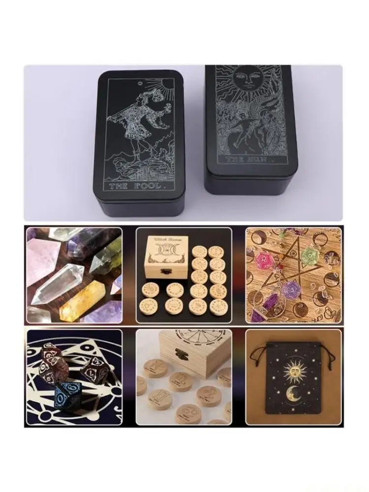 M5TC Rectangle Tarots Box Organizers Playings Card Storage Box Money Coin Carry Box
M5TC Rectangle Tarots Box Organizers Playings Card Storage Box Money Coin Carry Box