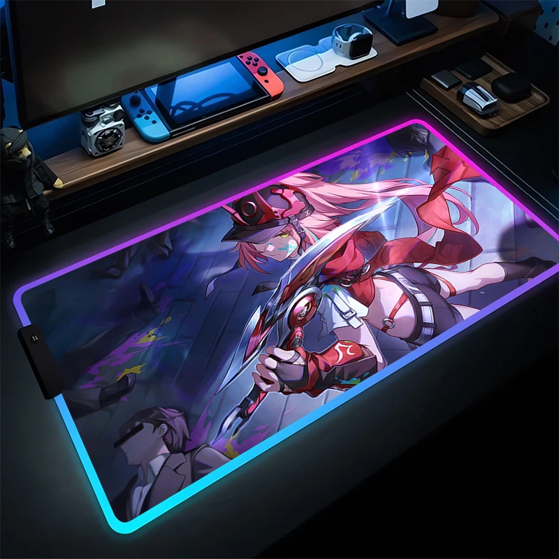 Mouse Pad Kawaii Gaming Accessories RGB PC Computer Keyboard Pad LED Honkai Star Rail Rappa Gamer Desk Mat Alfombrilla Mousepad
Mouse Pad Kawaii Gaming Accessories RGB PC Computer Keyboard Pad LED Honkai Star Rail Rappa Gamer Desk Mat Alfombrilla Mousepad