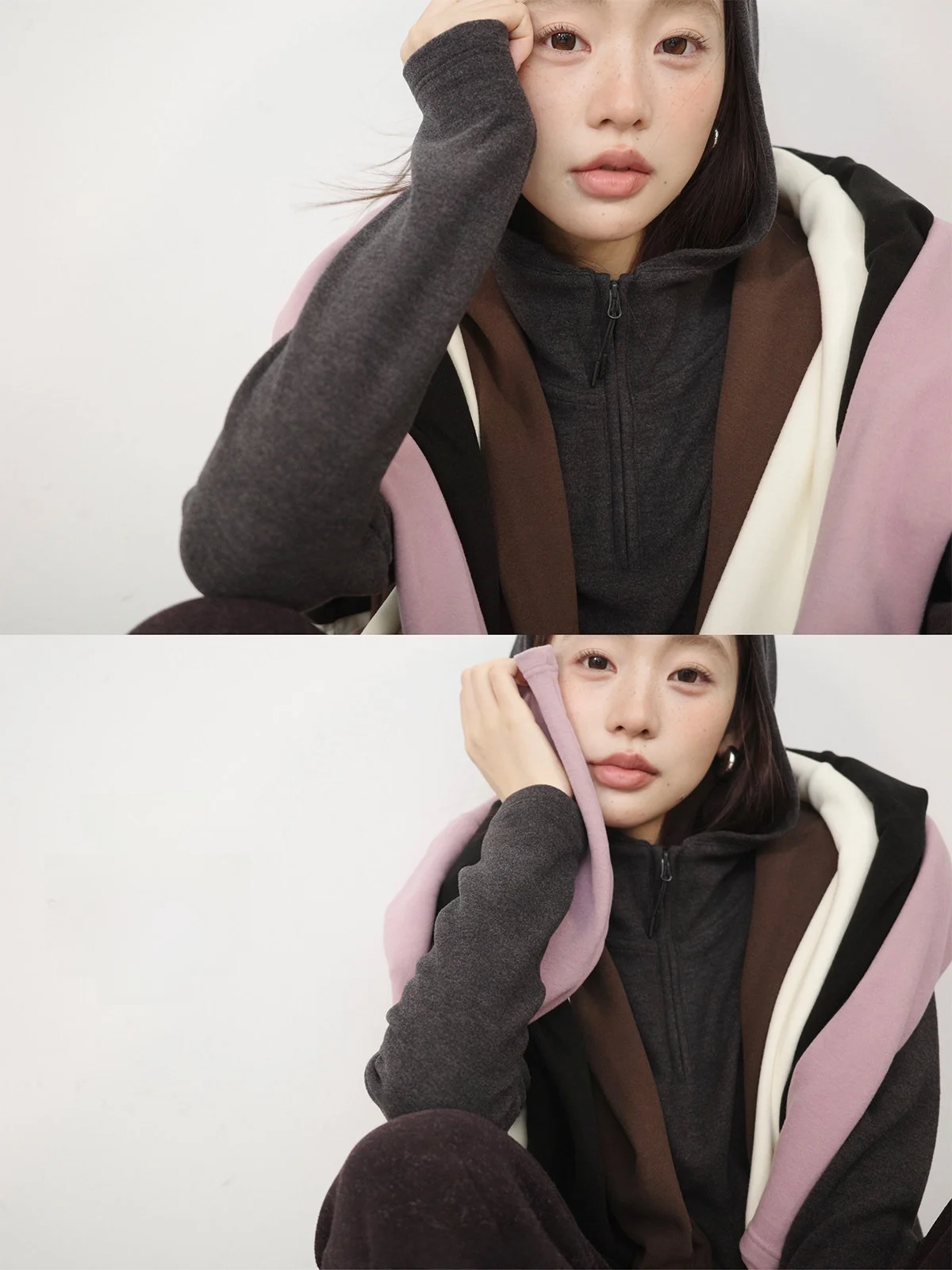 Теплая флисовая толстовка на молнии с капюшоном и внутренней подкладкой, коллекция Soft Power Winter 25AW, женская повседневная одежда
Теплая флисовая толстовка на молнии с капюшоном и внутренней подкладкой, коллекция Soft Power Winter 25AW, женская повседневная одежда