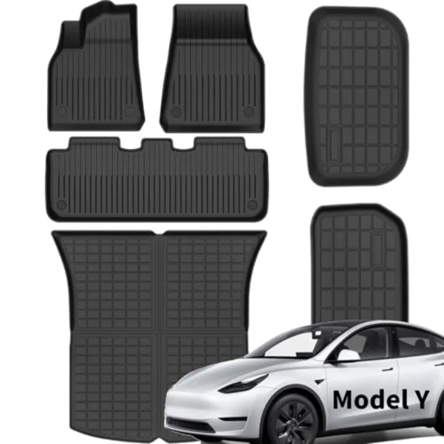 Tesla Model Y Floor Mats 5 Seat 2021-2024 All Weather Custom Fit Floor Liners 1st 2nd Row Full Coverage 3D Scanning Design Non-
Tesla Model Y Floor Mats 5 Seat 2021-2024 All Weather Custom Fit Floor Liners 1st 2nd Row Full Coverage 3D Scanning Design Non-