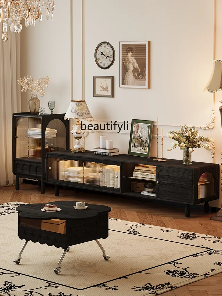 A07 Solid Wood Mid-Ancient TV Cabinet Small Apartment Locker American Retro TV Tea Table Combination
A07 Solid Wood Mid-Ancient TV Cabinet Small Apartment Locker American Retro TV Tea Table Combination